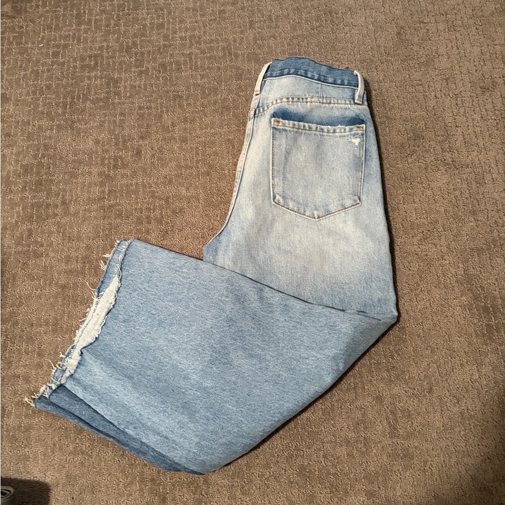 Frame Denim Light Wash Straight Leg Jeans